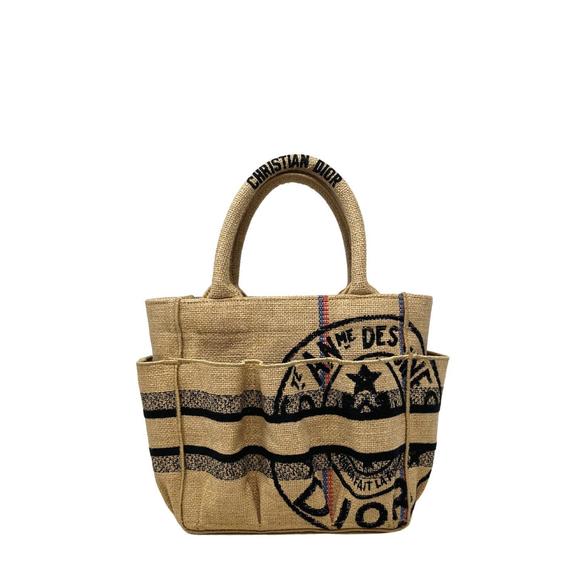 NEW DIOR small jute catherine tote in natural - Picture 5 of 5